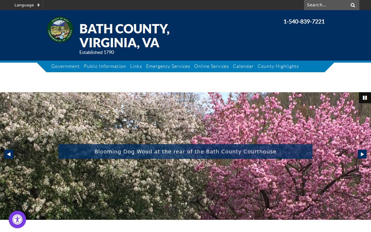 Bath County warrant records courthouse setting